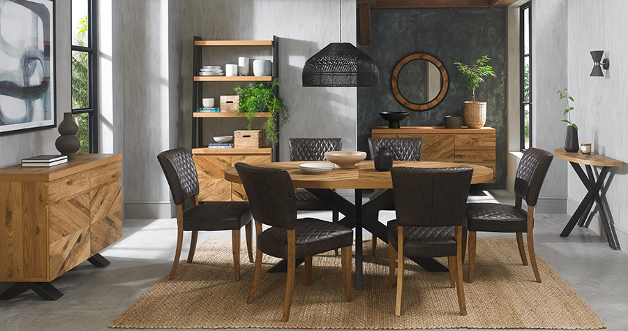 Bohemia Fumed Oak Display Unit